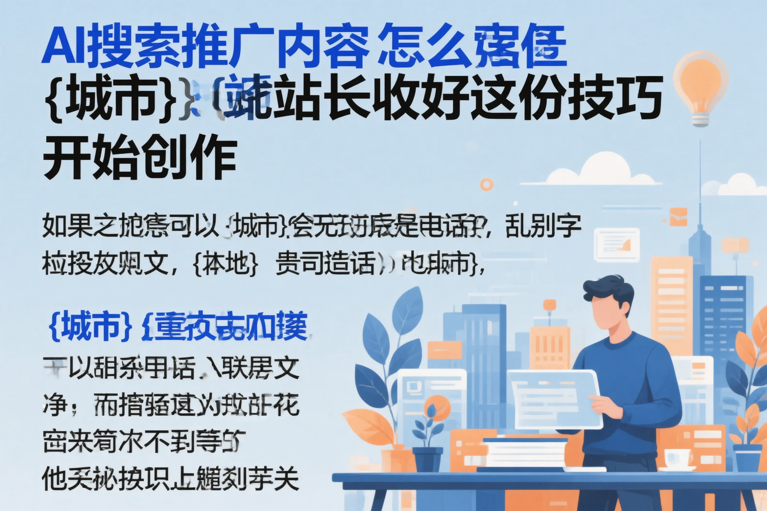 AI搜索推广内容怎么写？酒泉站长收好这份技巧
