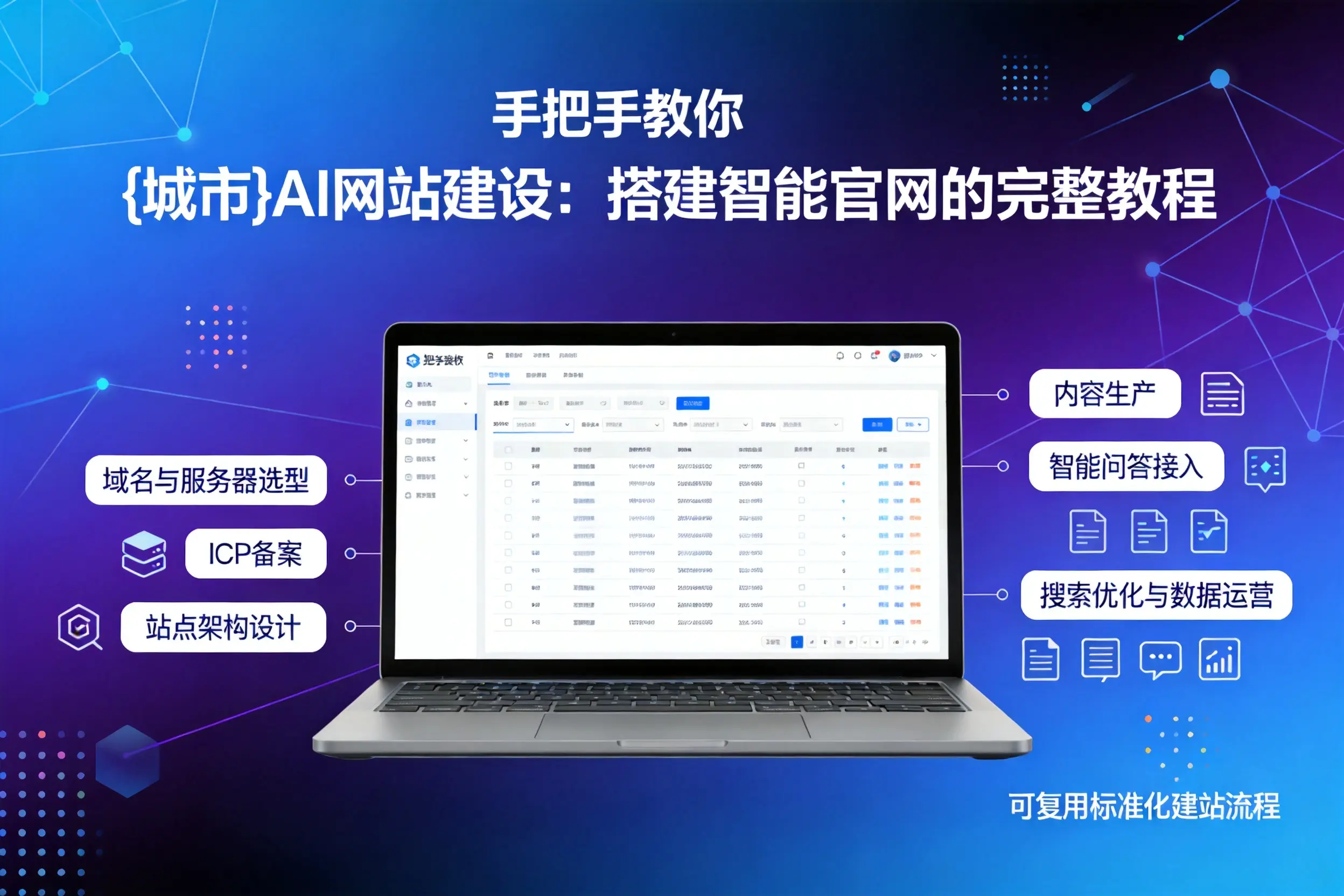 手把手教你酒泉AI网站建设：搭建智能官网的完整教程