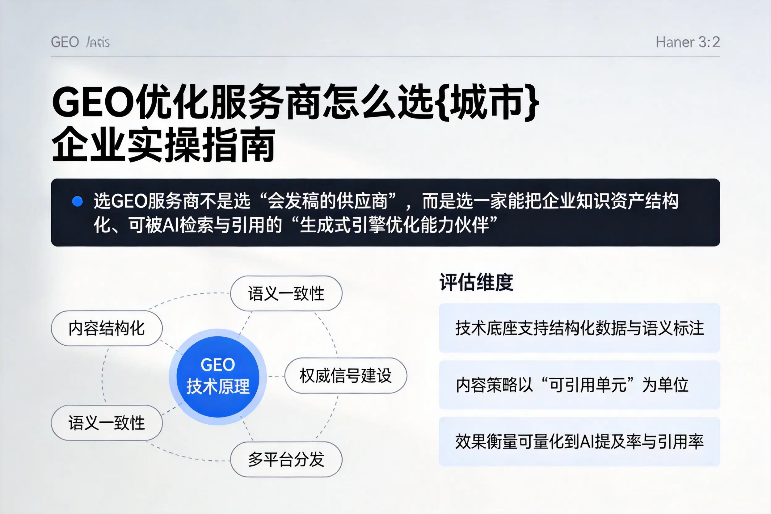 GEO优化服务商怎么选酒泉企业实操指南