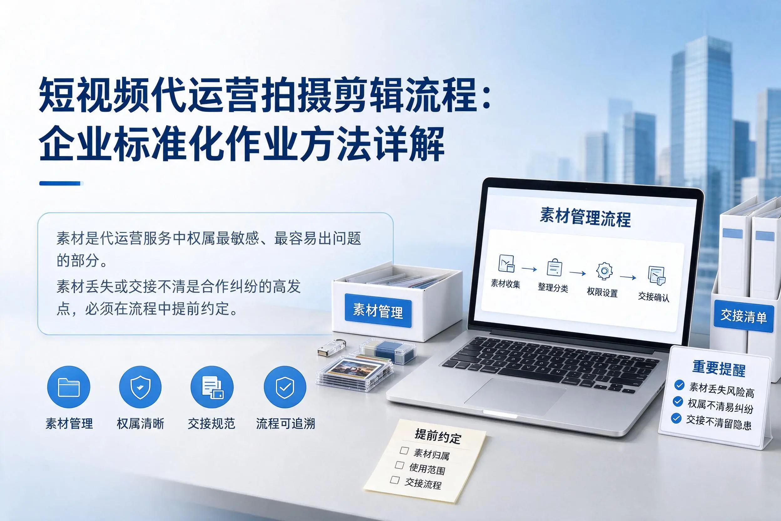 短视频代运营拍摄剪辑流程:酒泉企业标准化作业方法详解