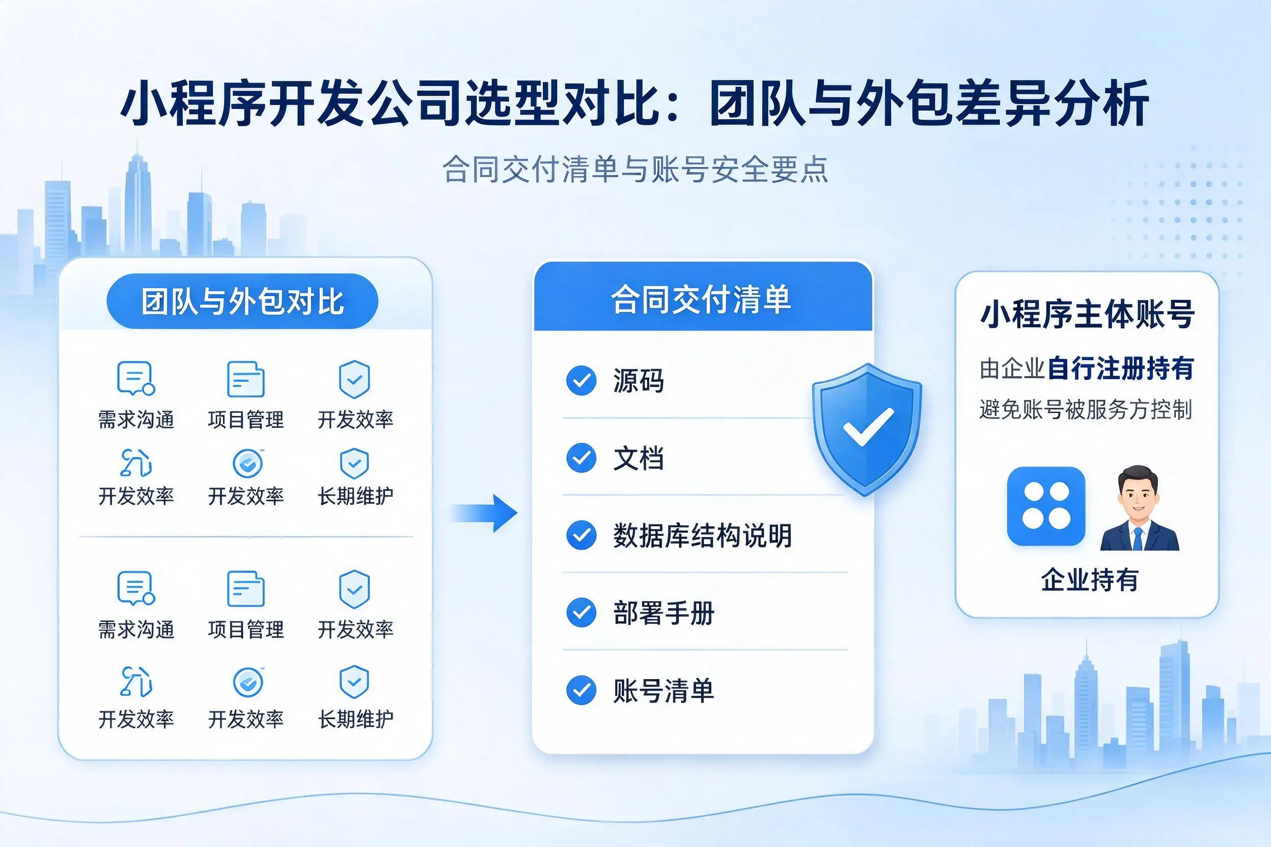 酒泉小程序开发公司选型对比:团队与外包差异分析