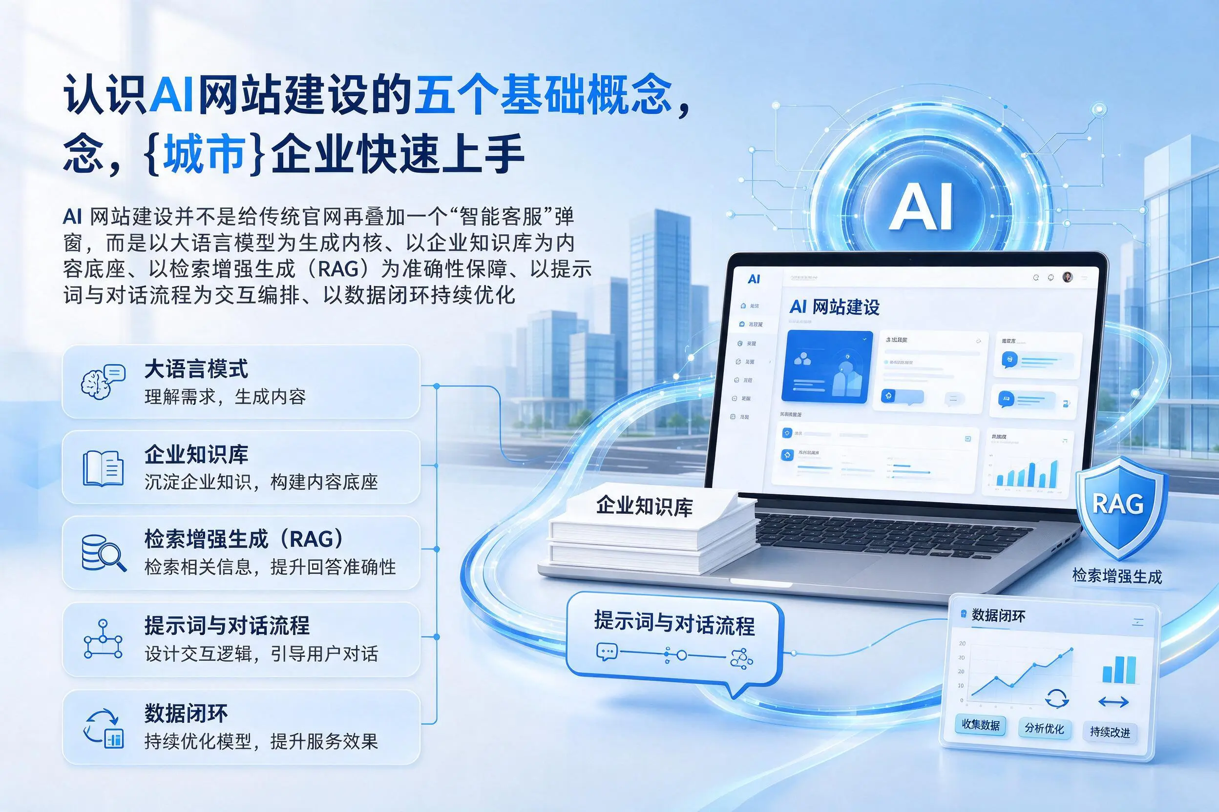 认识AI网站建设的五个基础概念，酒泉企业快速上手