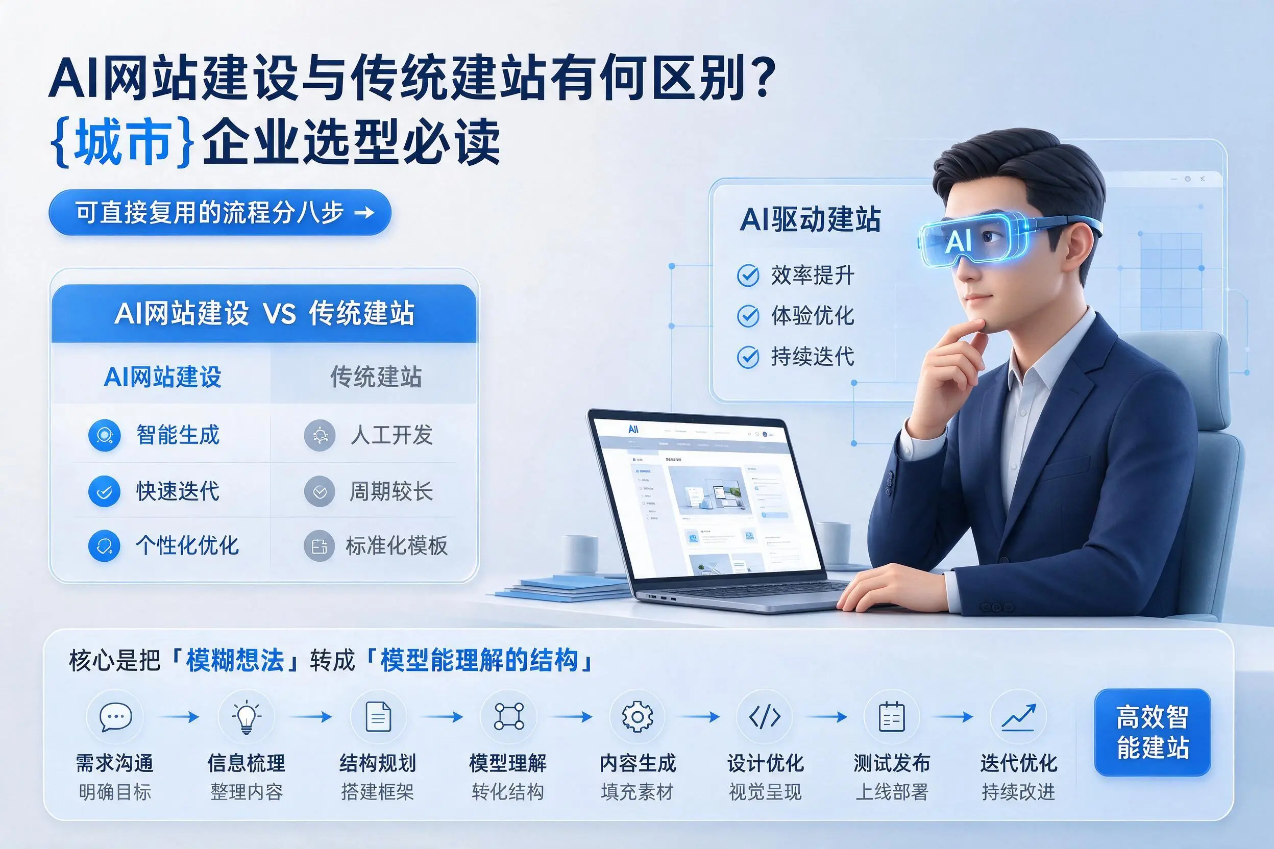 AI网站建设与传统建站有何区别？酒泉企业选型必读