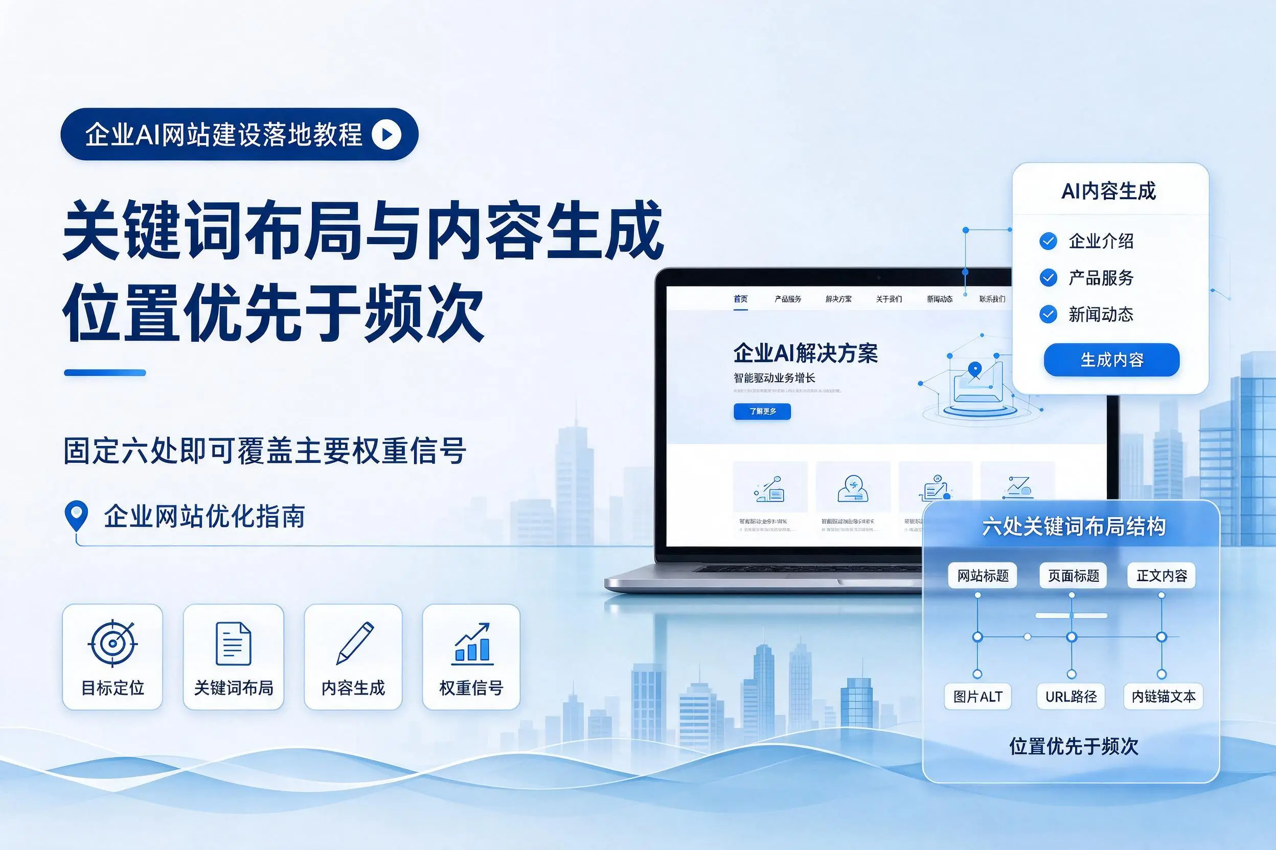 酒泉企业AI网站建设落地教程:关键词布局与内容生成