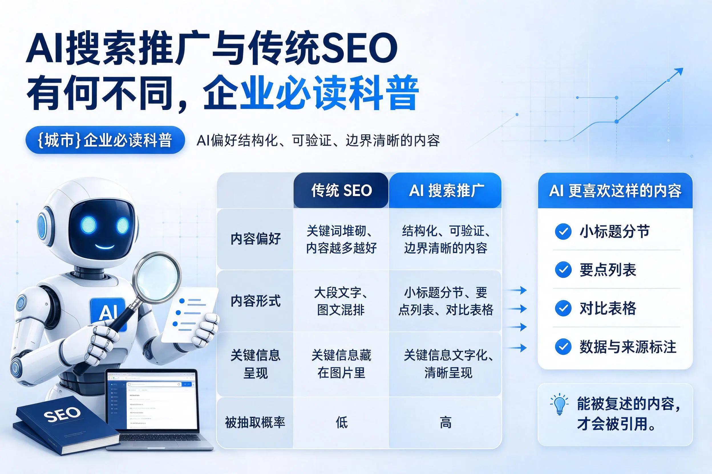 AI搜索推广与传统SEO有何不同,酒泉企业必读科普